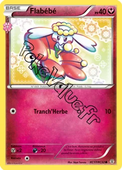Carte Pokémon Flabébé  n°RC17 de la série Générations