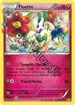 Carte Pokémon Floette  n°RC18 de la série Générations