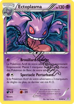 Carte Pokémon Gengar  n°35 de la série Générations
