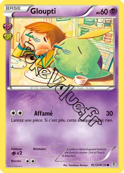 Carte Pokémon Gloupti  n°RC12 de la série Générations