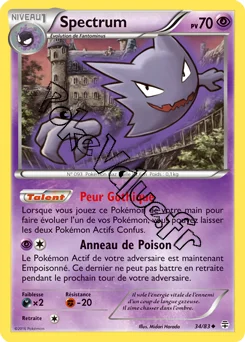 Carte Pokémon Haunter  n°34 de la série Générations