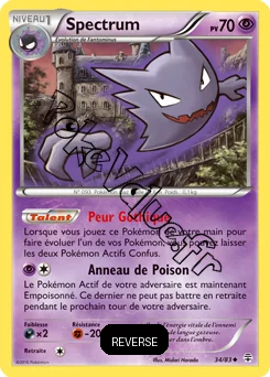 Carte Pokémon Haunter  Reverse n°34 de la série Générations