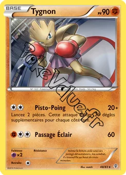 Carte Pokémon Hitmonchan  n°48 de la série Générations