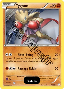Carte Pokémon Hitmonchan  Reverse n°48 de la série Générations