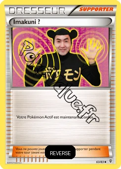 Carte Pokémon Imakuni ? Reverse n°63 de la série Générations