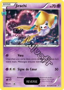 Carte Pokémon Jirachi  Reverse n°RC13 de la série Générations