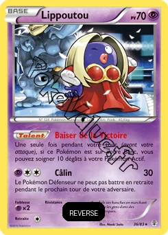 Carte Pokémon Jynx  Reverse n°36 de la série Générations