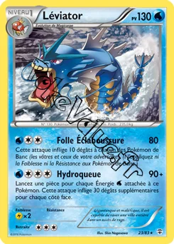 Carte Pokémon Léviator  n°23 de la série Générations