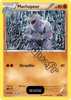 Carte Pokémon Machoke  Reverse n°41 de la série Générations