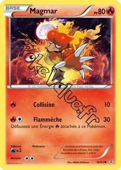Carte Pokémon Magmar  n°16 de la série Générations