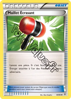 Carte Pokémon Maillet Écrasant n°60 de la série Générations