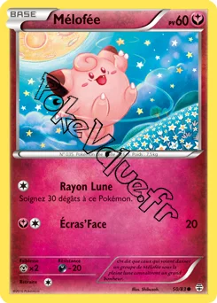 Carte Pokémon Mélofée  n°50 de la série Générations