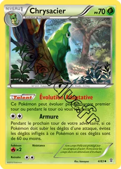 Carte Pokémon Metapod  n°4 de la série Générations
