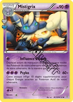 Carte Pokémon Mistigrix  n°RC15 de la série Générations
