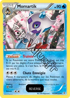 Carte Pokémon Momartik  Reverse n°RC8 de la série Générations