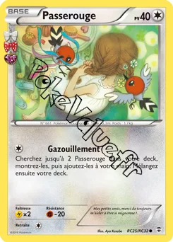 Carte Pokémon Passerouge  n°RC25 de la série Générations