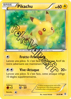 Carte Pokémon Pikachu  n°26 de la série Générations