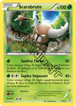 Carte Pokémon Pinsir  n°9 de la série Générations