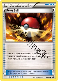 Carte Pokémon Poké Ball n°67 de la série Générations
