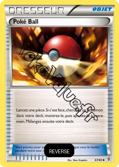 Carte Pokémon Poké Ball Reverse n°67 de la série Générations