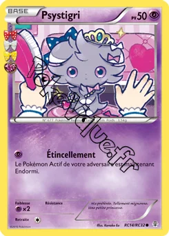 Carte Pokémon Psystigri  n°RC14 de la série Générations