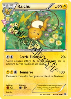 Carte Pokémon Raichu  n°RC9 de la série Générations