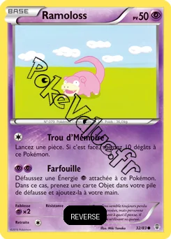 Carte Pokémon Ramoloss  Reverse n°32 de la série Générations