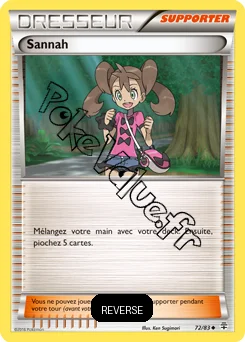 Carte Pokémon Sannah Reverse n°72 de la série Générations