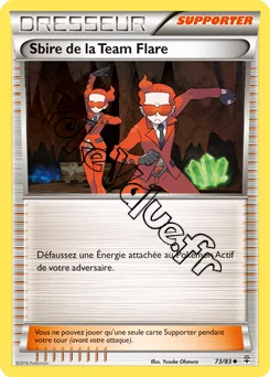 Carte Pokémon Sbire de la Team Flare n°73 de la série Générations