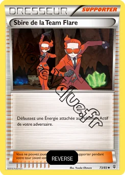 Carte Pokémon Sbire de la Team Flare Reverse n°73 de la série Générations