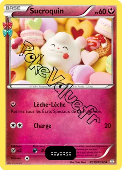 Carte Pokémon Sucroquin  Reverse n°RC19 de la série Générations