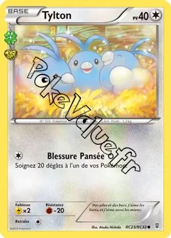 Carte Pokémon Tylton  n°RC23 de la série Générations