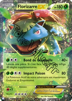 Carte Pokémon Venusaur EX  n°1 de la série Générations