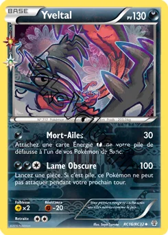 Carte Pokémon Yveltal  n°RC16 de la série Générations