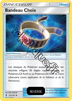 Carte Pokémon Bandeau Choix Reverse n°121 de la série Gardiens Ascendant