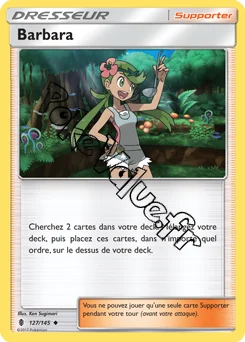 Carte Pokémon Barbara n°127 de la série Gardiens Ascendant