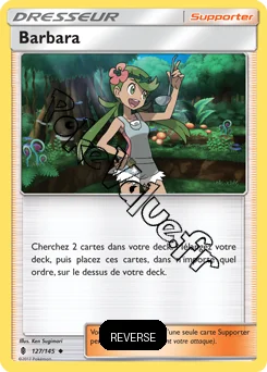 Carte Pokémon Barbara Reverse n°127 de la série Gardiens Ascendant