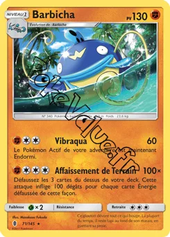 Carte Pokémon Barbicha  n°71 de la série Gardiens Ascendant