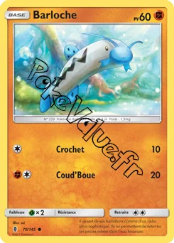 Carte Pokémon Barloche  n°70 de la série Gardiens Ascendant