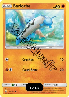 Carte Pokémon Barloche  Reverse n°70 de la série Gardiens Ascendant