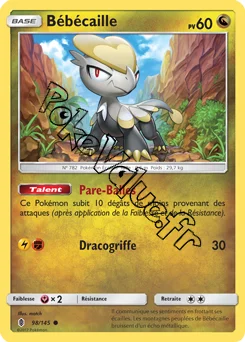 Carte Pokémon Bébécaille n°98 de la série Gardiens Ascendant
