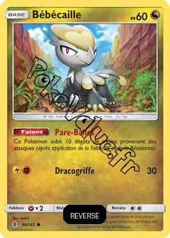 Carte Pokémon Bébécaille Reverse n°98 de la série Gardiens Ascendant