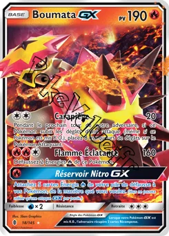 Carte Pokémon Boumata GX  n°18 de la série Gardiens Ascendant