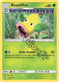 Carte Pokémon Boustiflor  n°2 de la série Gardiens Ascendant