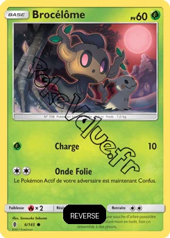 Carte Pokémon Brocélôme Reverse n°6 de la série Gardiens Ascendant