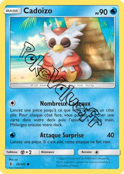 Carte Pokémon Cadoizo  n°26 de la série Gardiens Ascendant