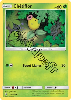 Carte Pokémon Chétiflor n°1 de la série Gardiens Ascendant