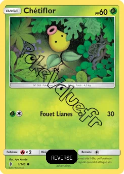 Carte Pokémon Chétiflor Reverse n°1 de la série Gardiens Ascendant