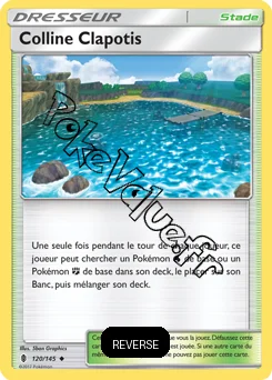 Carte Pokémon Colline Clapotis Reverse n°120 de la série Gardiens Ascendant