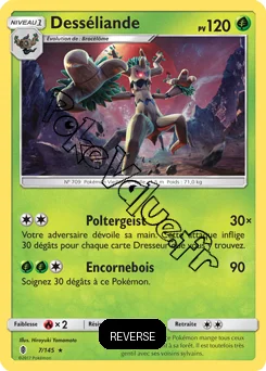 Carte Pokémon Desséliande Reverse n°7 de la série Gardiens Ascendant